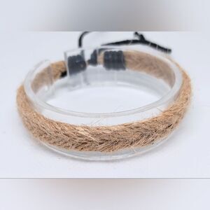 Men's bracelet braided rope brown new e78